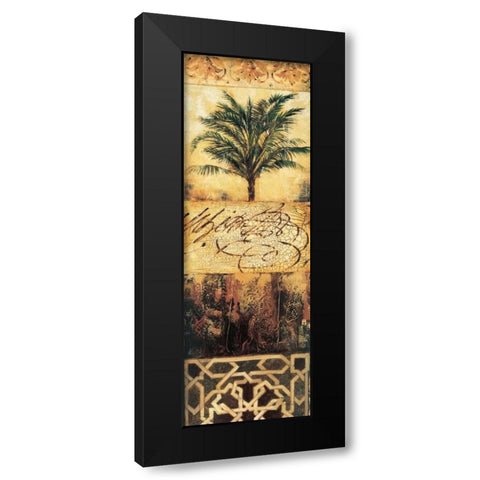 Palm Manuscripts II Black Modern Wood Framed Art Print by Jardine, Liz