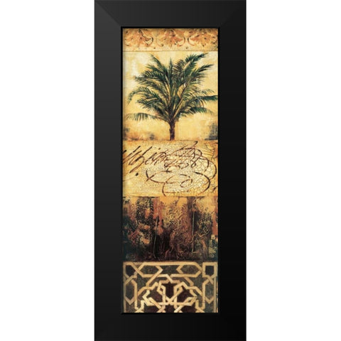 Palm Manuscripts II Black Modern Wood Framed Art Print by Jardine, Liz