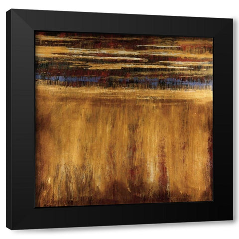 Eruption - Pompeii Black Modern Wood Framed Art Print by Jardine, Liz