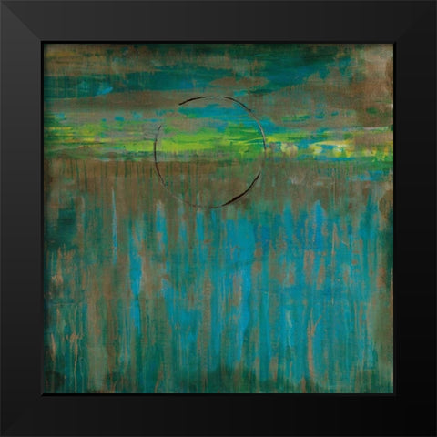 Lime Slice I Black Modern Wood Framed Art Print by Jardine, Liz