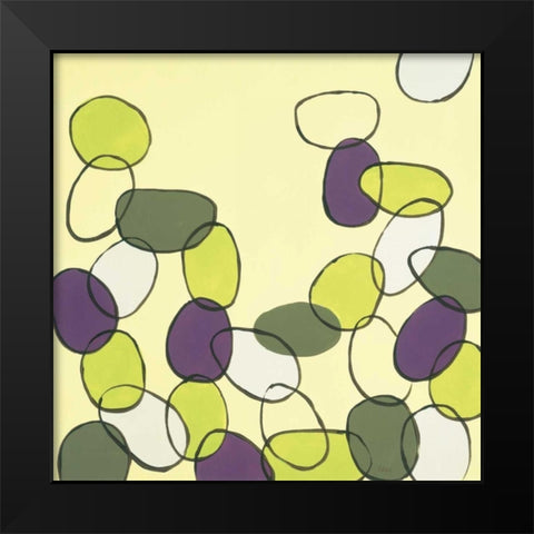 Bubbles Black Modern Wood Framed Art Print by Kelly, Clair