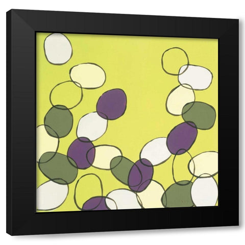 Bubbles Black Modern Wood Framed Art Print by Kelly, Clair