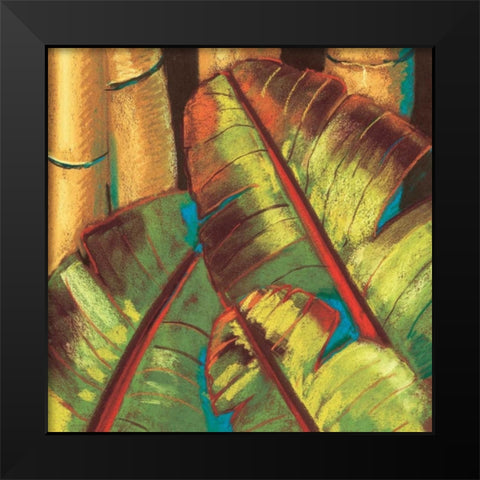 Tropical Pastel Black Modern Wood Framed Art Print by Kelly, Clair