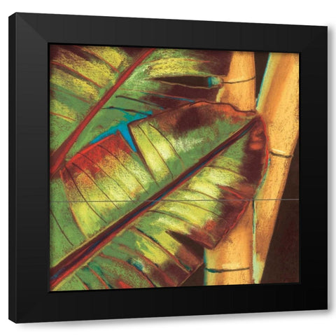 Tropical Pastel Black Modern Wood Framed Art Print by Kelly, Clair