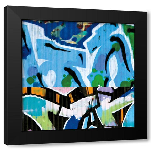 Street Flow III Black Modern Wood Framed Art Print with Double Matting by Katsikis, Nicola