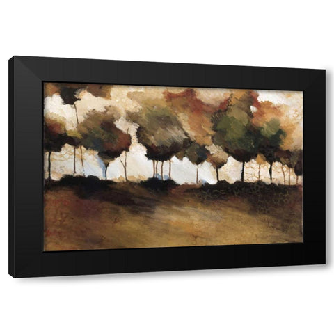 Frost Winter Black Modern Wood Framed Art Print with Double Matting by Kammar, Zipi