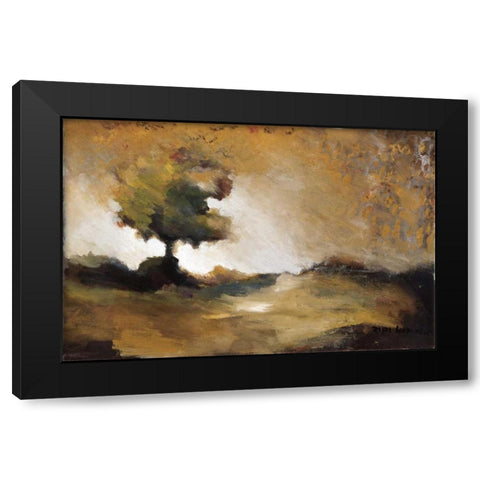 Tree in Fall Black Modern Wood Framed Art Print by Kammar, Zipi
