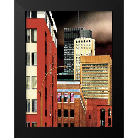 Progressivity Black Modern Wood Framed Art Print by Lieberman , Burney