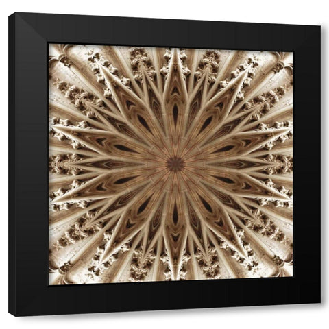 Basilica of St. Nazaire Black Modern Wood Framed Art Print by LaGrave Designs