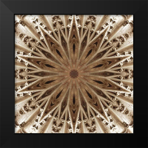 Basilica of St. Nazaire Black Modern Wood Framed Art Print by LaGrave Designs