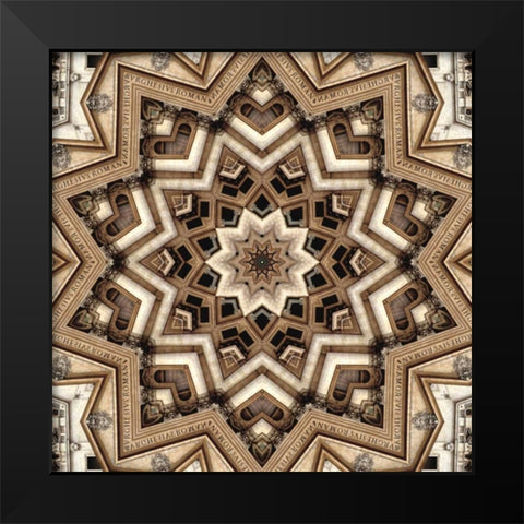 St. Peters Basilica Black Modern Wood Framed Art Print by LaGrave Designs