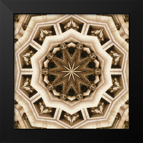 Trevi Fountain Black Modern Wood Framed Art Print by LaGrave Designs