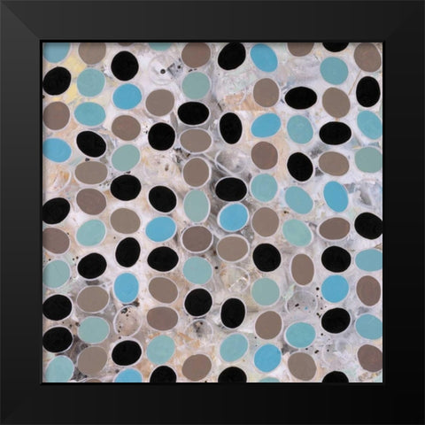 Rock Pool Black Modern Wood Framed Art Print by Lawrence, Isabel