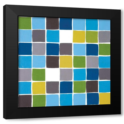 Empty Spaces Black Modern Wood Framed Art Print by Lawrence, Isabel