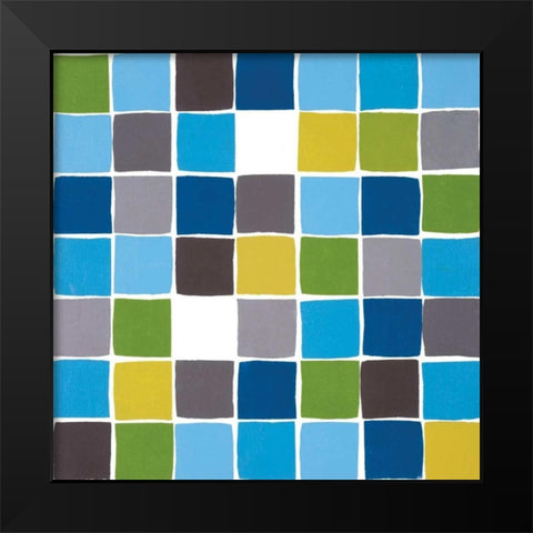 Empty Spaces Black Modern Wood Framed Art Print by Lawrence, Isabel