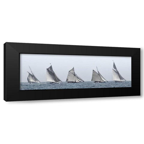 First Five Black Modern Wood Framed Art Print by Llovet, Jorge