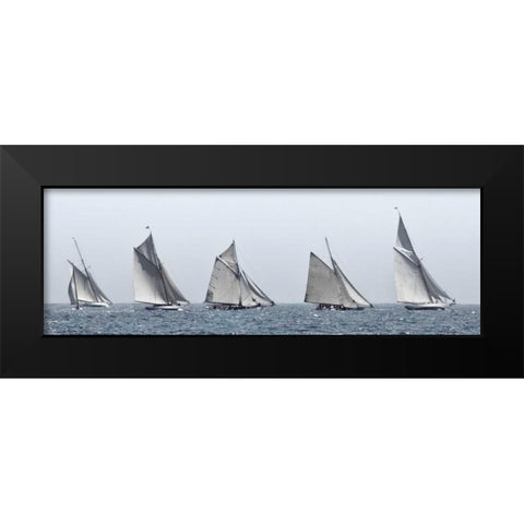 First Five Black Modern Wood Framed Art Print by Llovet, Jorge