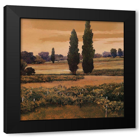 Yerras Black Modern Wood Framed Art Print by Lovelace, Kent
