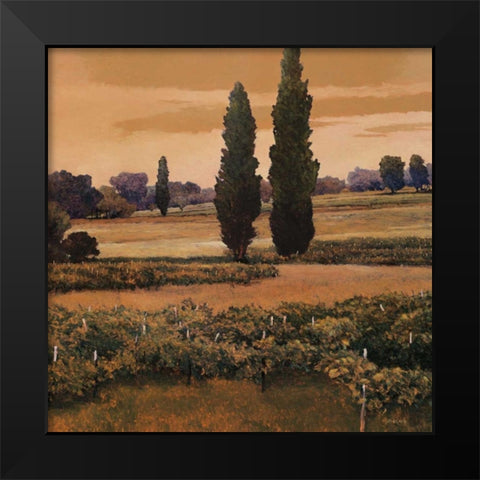 Yerras Black Modern Wood Framed Art Print by Lovelace, Kent