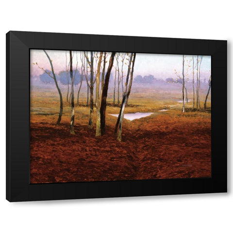 Jai marche Black Modern Wood Framed Art Print with Double Matting by Lovelace, Kent