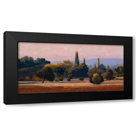 Roussillon Black Modern Wood Framed Art Print by Lovelace, Kent