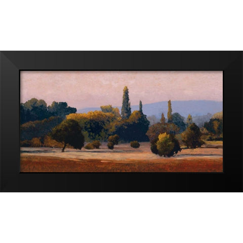 Roussillon Black Modern Wood Framed Art Print by Lovelace, Kent