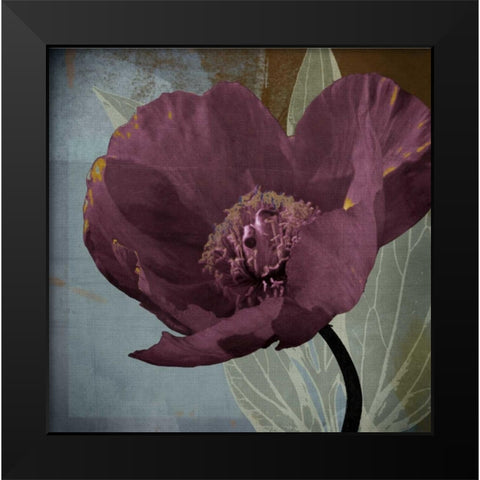 Blooming Jewels Black Modern Wood Framed Art Print by Lacie, Robert