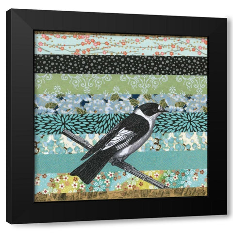 Bookplate I Black Modern Wood Framed Art Print with Double Matting by Mueller, Andrea