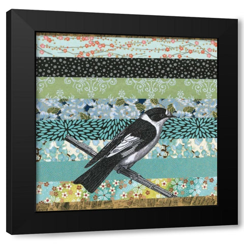 Bookplate I Black Modern Wood Framed Art Print with Double Matting by Mueller, Andrea