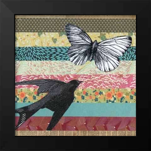 Bookplate IV Black Modern Wood Framed Art Print by Mueller, Andrea