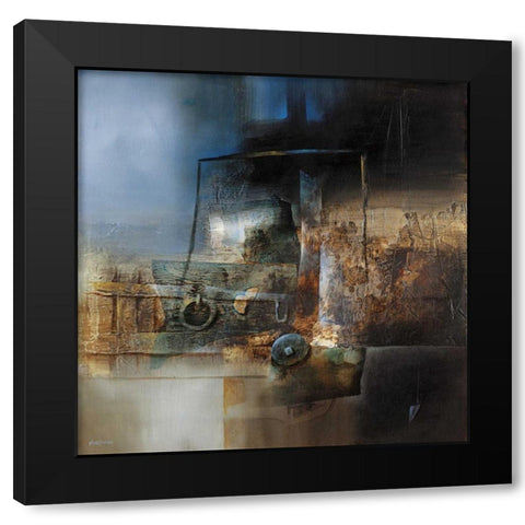 Memory Black Modern Wood Framed Art Print with Double Matting by Minestrini, Fausto