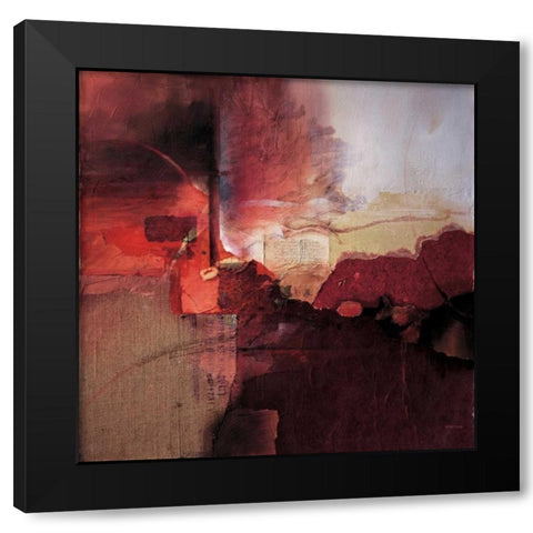 Inferno Black Modern Wood Framed Art Print by Minestrini, Fausto