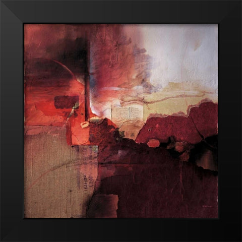 Inferno Black Modern Wood Framed Art Print by Minestrini, Fausto