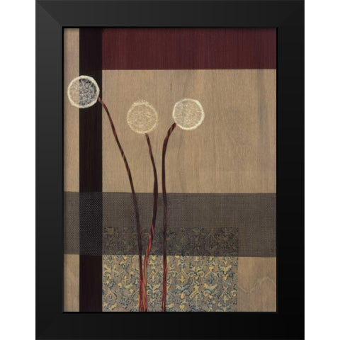 Dandelions II Black Modern Wood Framed Art Print by Miller, Gina