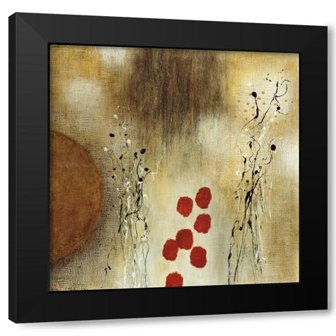 Autumn Moon I Black Modern Wood Framed Art Print with Double Matting by McAlpine, Heather