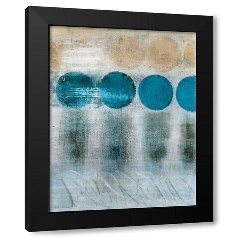 Blue Moon I  Black Modern Wood Framed Art Print with Double Matting by McAlpine, Heather
