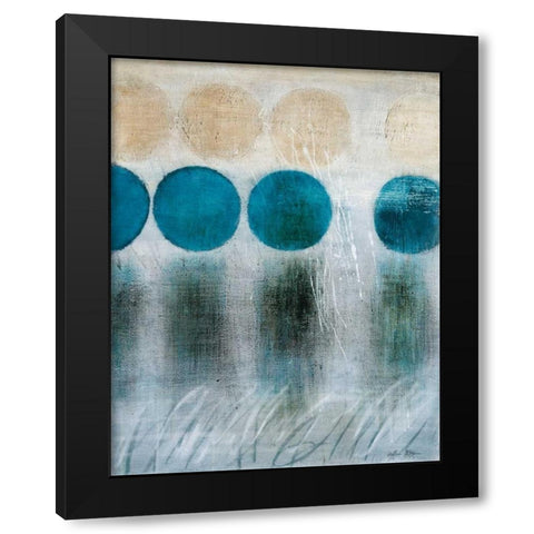 Blue Moon II Black Modern Wood Framed Art Print by McAlpine, Heather