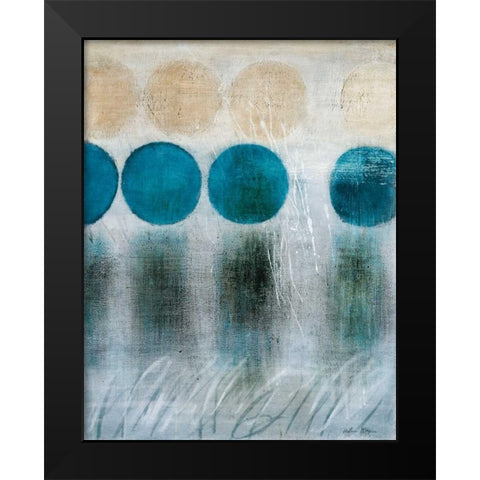 Blue Moon II Black Modern Wood Framed Art Print by McAlpine, Heather