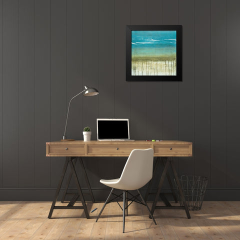 Shoreline Memories II Black Modern Wood Framed Art Print by McAlpine, Heather