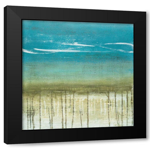 Shoreline Memories II Black Modern Wood Framed Art Print by McAlpine, Heather