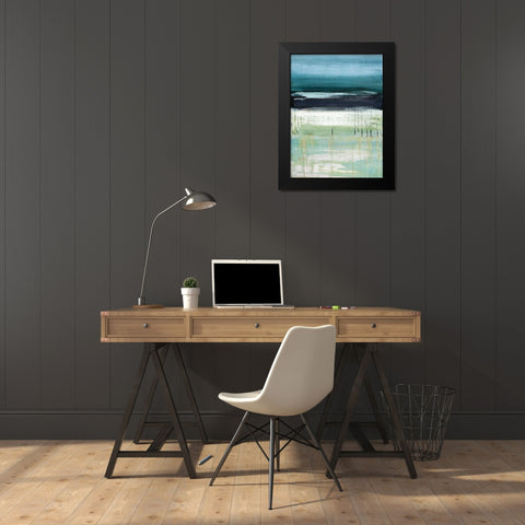 Sea and Sky I Black Modern Wood Framed Art Print by McAlpine, Heather