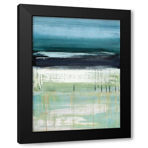 Sea and Sky I Black Modern Wood Framed Art Print with Double Matting by McAlpine, Heather