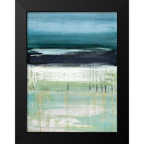 Sea and Sky I Black Modern Wood Framed Art Print by McAlpine, Heather