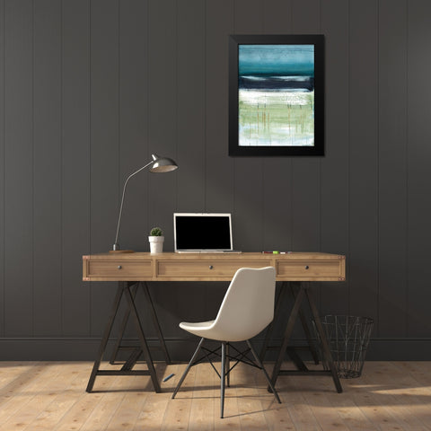Sea and Sky II Black Modern Wood Framed Art Print by McAlpine, Heather