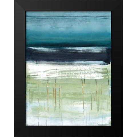 Sea and Sky II Black Modern Wood Framed Art Print by McAlpine, Heather
