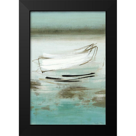 Canoe Black Modern Wood Framed Art Print by McAlpine, Heather
