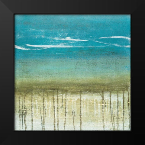 Shoreline Memories II Black Modern Wood Framed Art Print by McAlpine, Heather