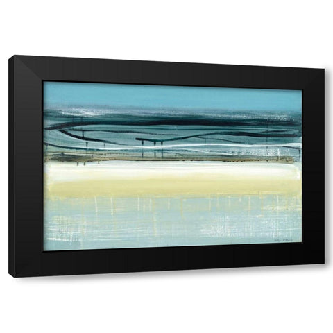 Seascape Black Modern Wood Framed Art Print by McAlpine, Heather