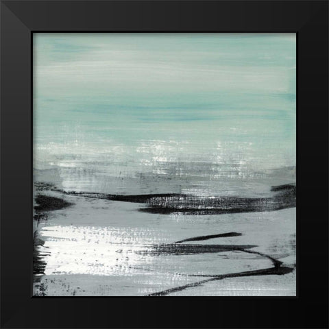 Beach I Black Modern Wood Framed Art Print by McAlpine, Heather