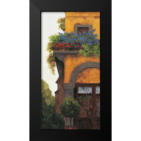 Verona Balcony I Black Modern Wood Framed Art Print by Masdeu, Montserrat